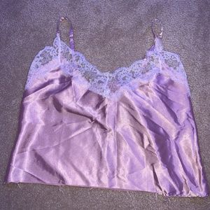 Pink Silk Crop Top